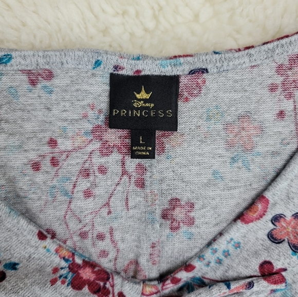 Disney Princess Mulan Flower Print Dress Sz L - Picture 3 of 14